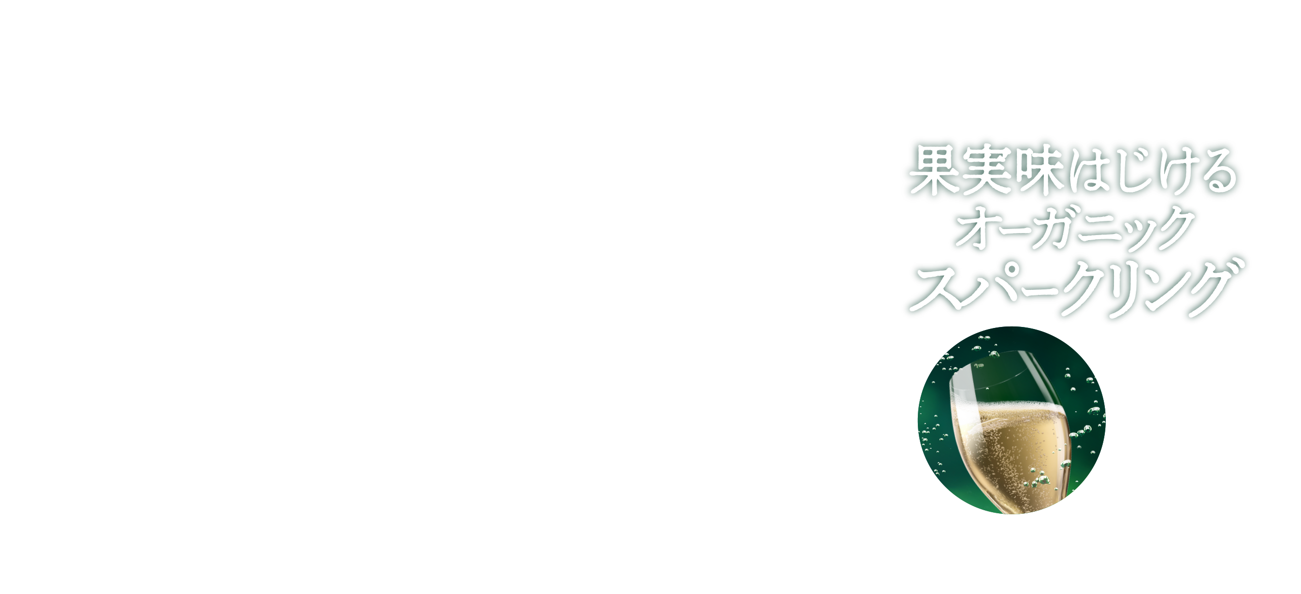 果実味はじけるオーガニックスパークリング